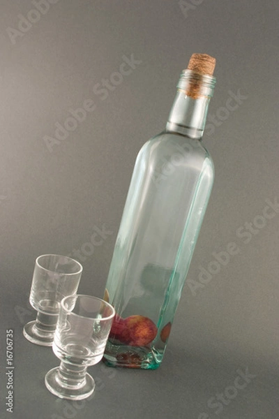 Obraz plum brandy with dram