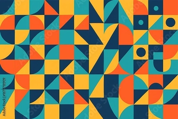 Obraz seamless geometric pattern