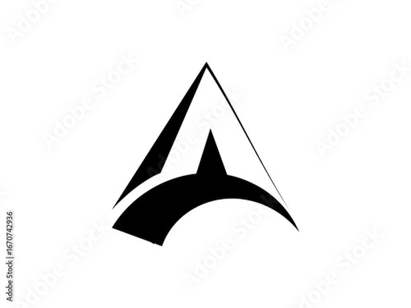 Obraz abstract A letter logo design – creative A logo