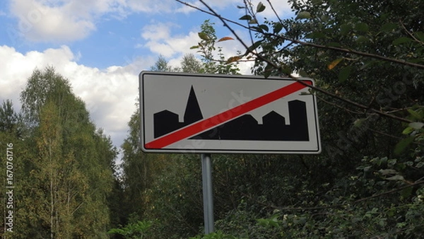 Fototapeta cartello stradale