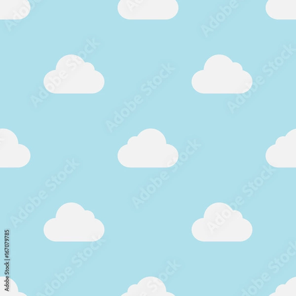 Obraz Whales Seamless pattern on blue background vector illustration with Anchors. Sea pattern, Kids pattern for print, textile, wrapping, wallpapers, web background, cover, banner, flyer.