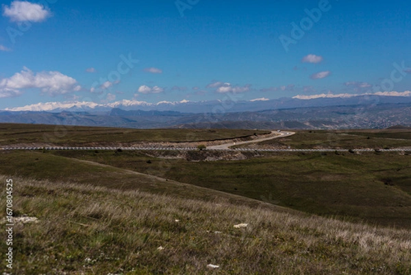Obraz Mountain peaks of Dagestan. Nature. Mountain summer landscape.