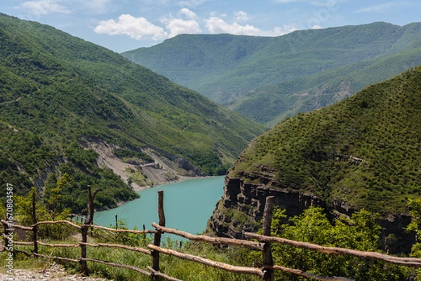 Obraz Sulak Canyon Dagestan. Summer, mountain landscape.