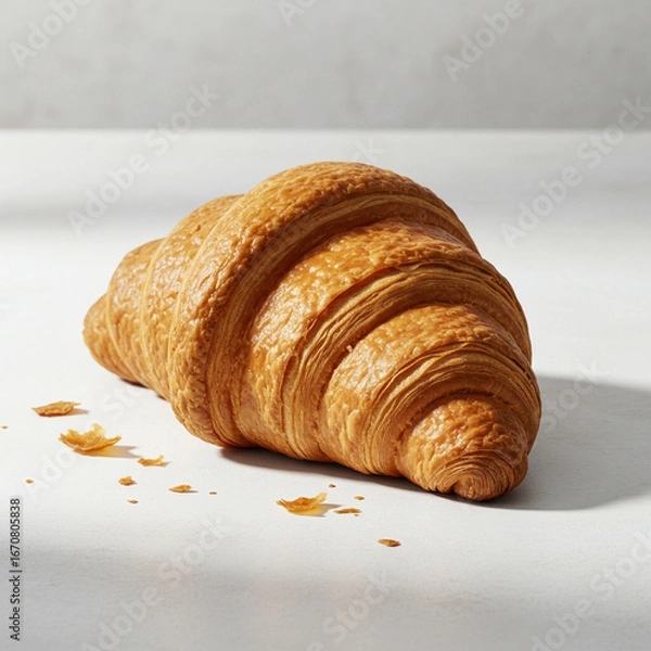 Obraz croissant on a plate