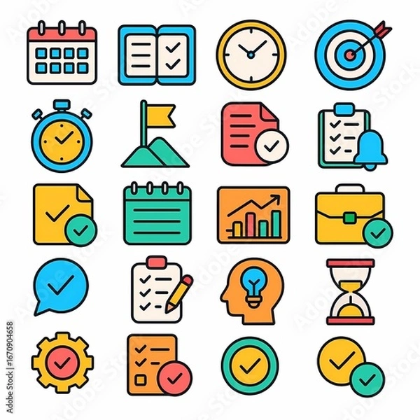 Obraz 25 Icon Productivity Pack