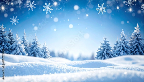 Obraz winter landscape with snow