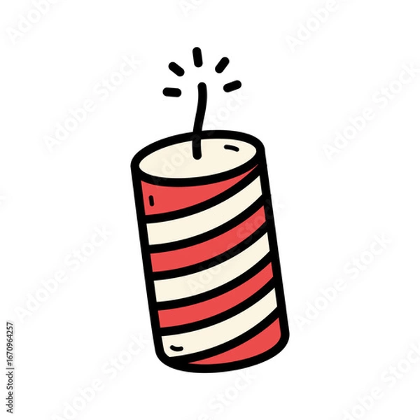 Fototapeta Festive Firework Stick for Celebrations and Events