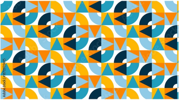 Obraz seamless geometric pastel colors pattern