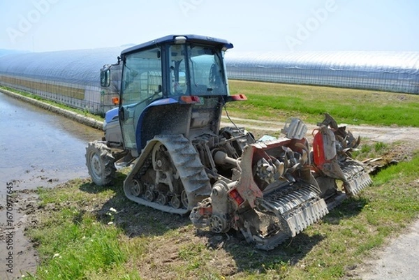 Fototapeta 農業機械 トラクター