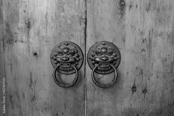 Obraz Lion door knocker