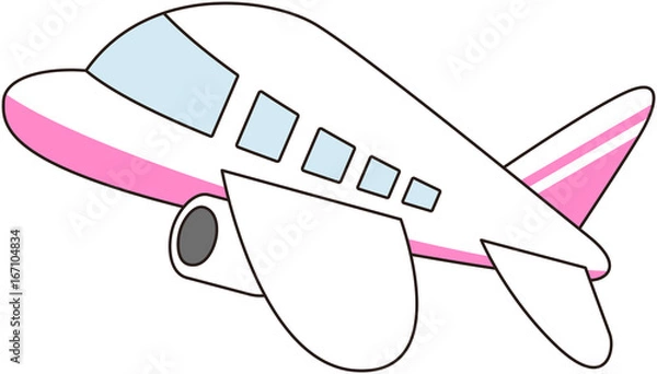 Obraz 飛行機 プレーン 旅行 航空 イラスト