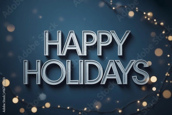 Obraz Celebrate happy holidays with this elegant and bright festive design for joyful seasonal greetings and promotions