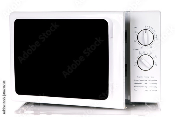 Obraz microwave oven isolated on a white background
