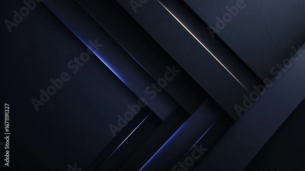 Fototapeta Dark, geometric design with diagonal lines and accents.