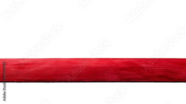 Obraz A red carpet isolated on a transparent background