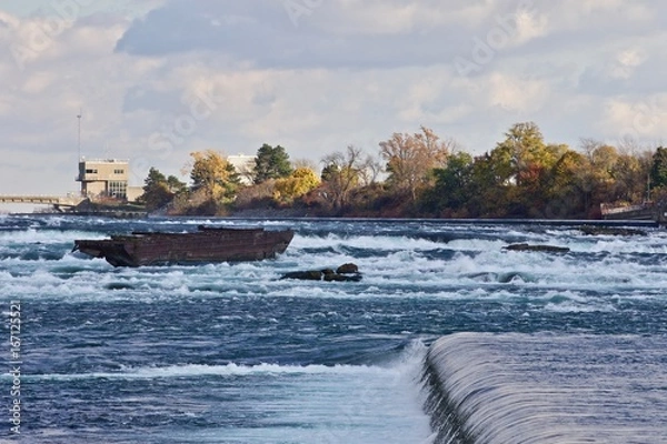 Fototapeta Beautiful image with amazing powerful Niagara river