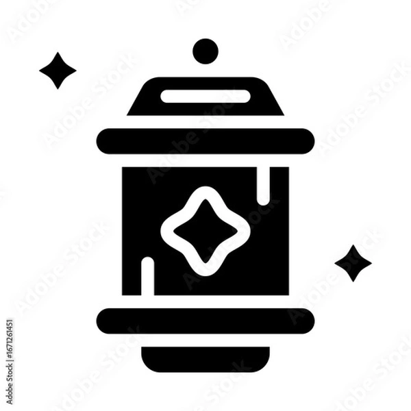 Fototapeta magic lantern solid