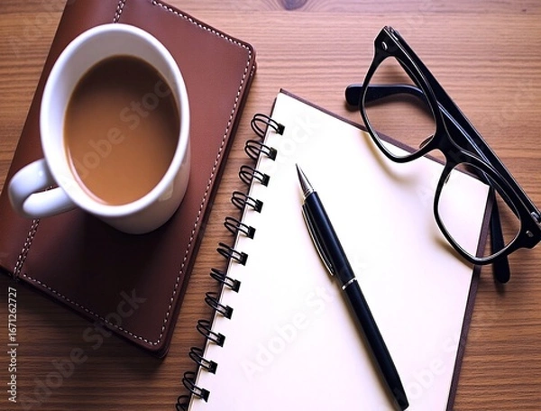 Obraz coffee and notebook