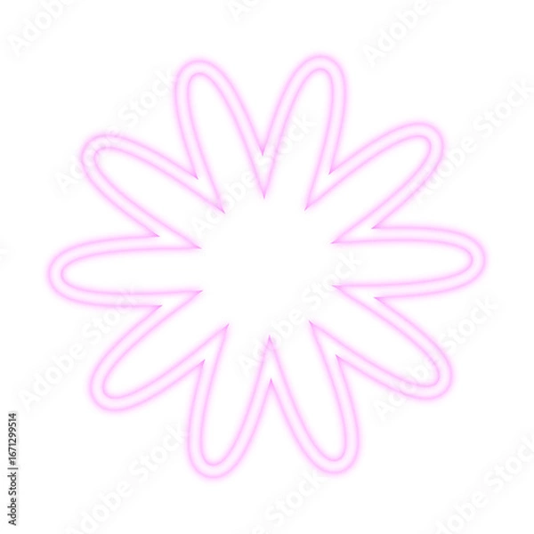 Fototapeta Glow Neon Retro style 80s-90s. The minimalist pattern geometric design is perfect for 80s themed projects, pop art visuals, vaporwave.