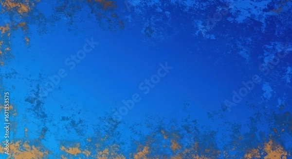 Fototapeta Abstract Blue and Gold Grunge Background with Subtle Texture