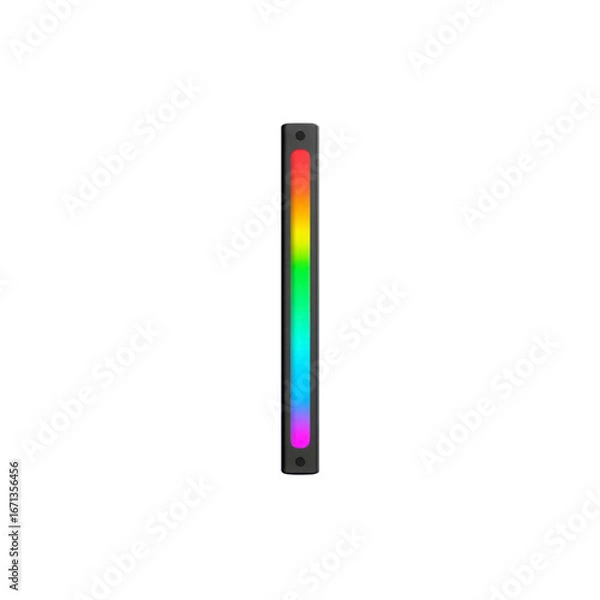 Obraz RGB LED Strip Light - Vertical Rainbow Spectrum Illumination
