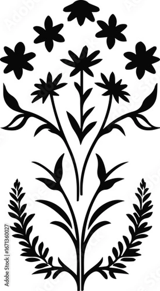 Obraz Tree silhouette Vector | Minimalist & Trendy Tree Silhouette Design | Unique & Stylish Tree Artwork for Vector design