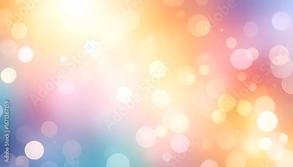 Obraz 淡い光の玉ボケパステル背景