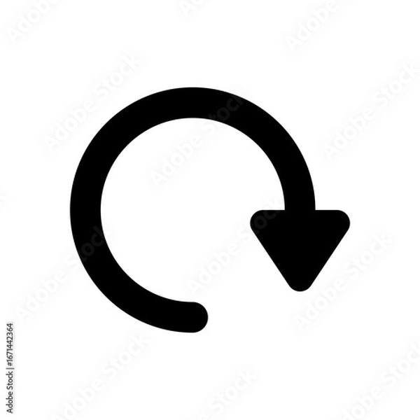 Fototapeta Refresh Icon Outline