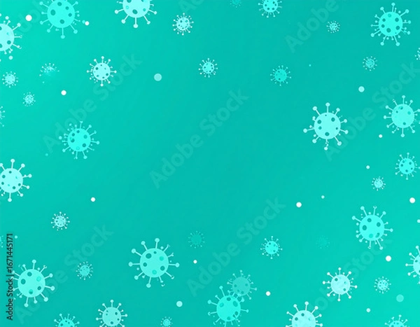 Obraz Abstract virus pattern background