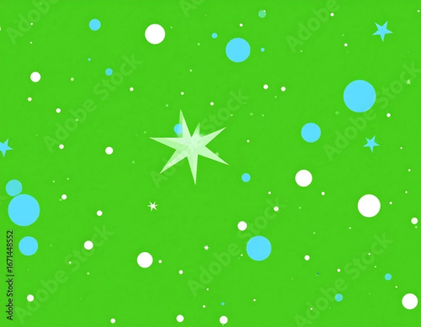 Obraz Abstract background with circles and stars