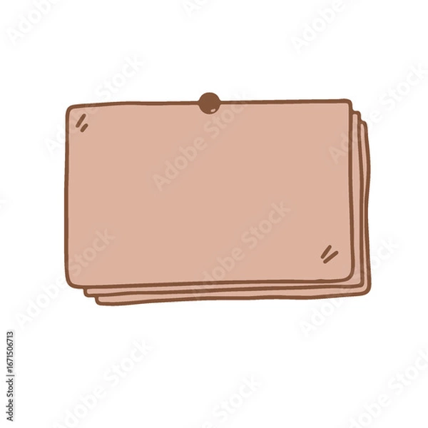 Obraz brown leather label for text editable text board design 