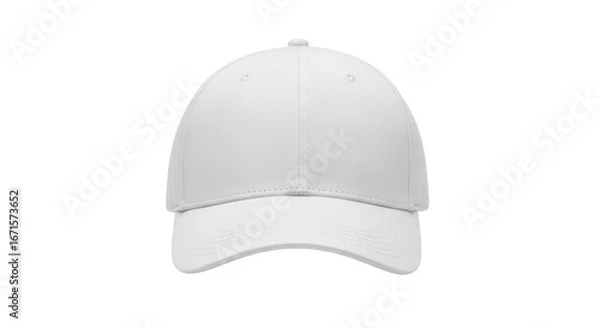 Fototapeta Isolated White Baseball Cap