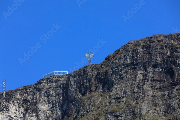 Obraz The new gondola Skylift in Loen, Sogn.
