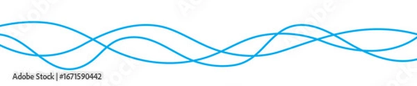 Fototapeta 重ねた曲線のデコレーション素材