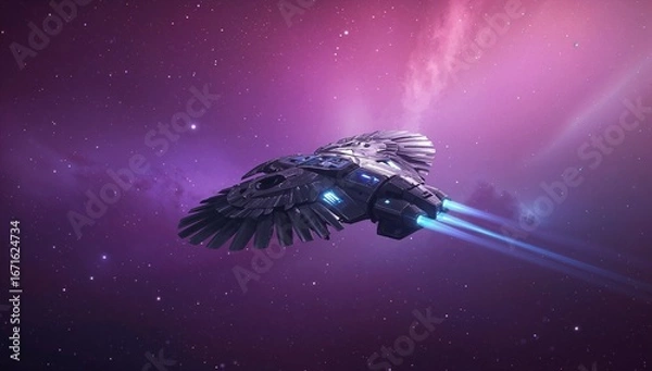 Obraz spaceship in space