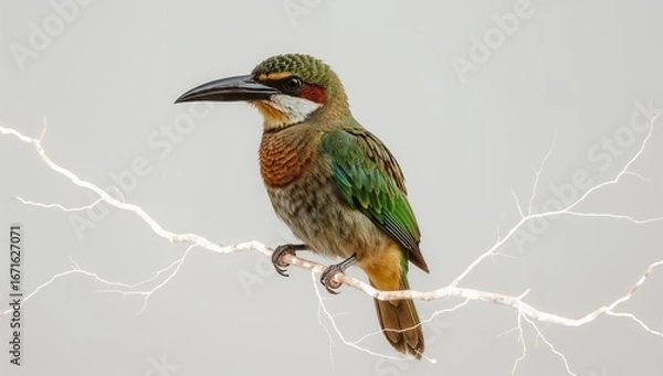 Obraz kingfisher on a branch