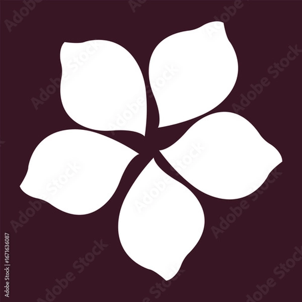 Fototapeta Jasmine element vector logo 