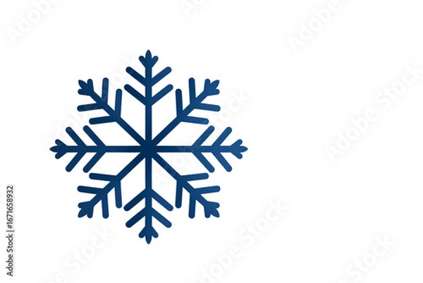 Obraz Elegant snowflake design evokes winter's beauty for holiday cards and seasonal promotions