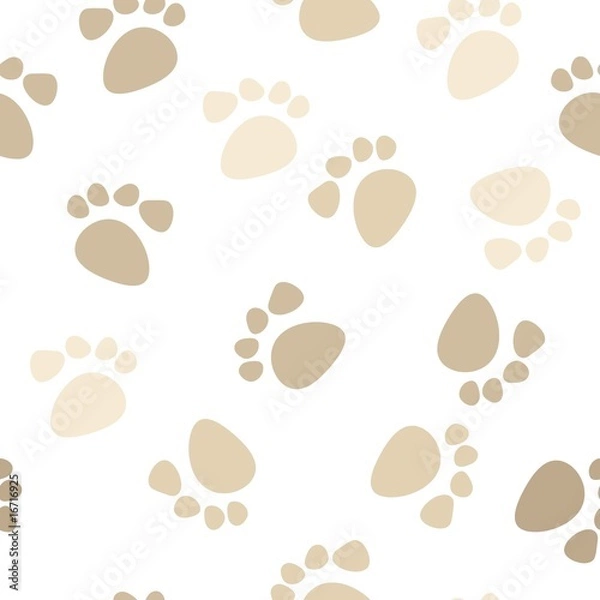 Obraz Seamless footprint wallpaper