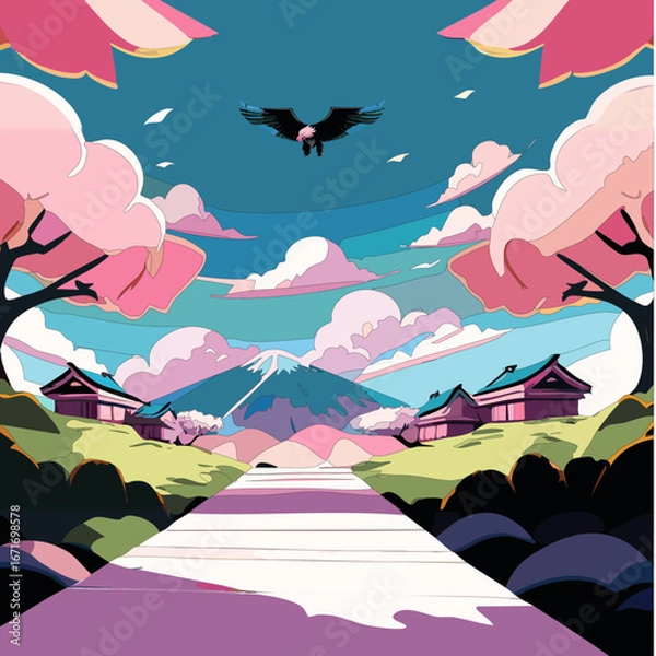 Obraz anime background