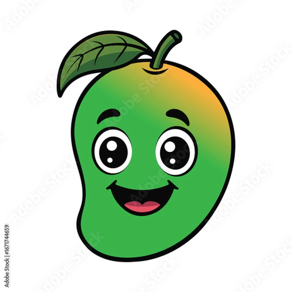 Obraz Mango cartoon type vector art illustration