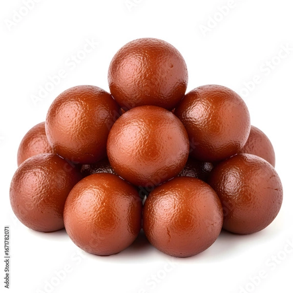 Fototapeta Pyramid of Gulab Jamun A Sweet Delight of Indian Dessert, a Tempting Treat & Decadent Indulgence for Food Lovers