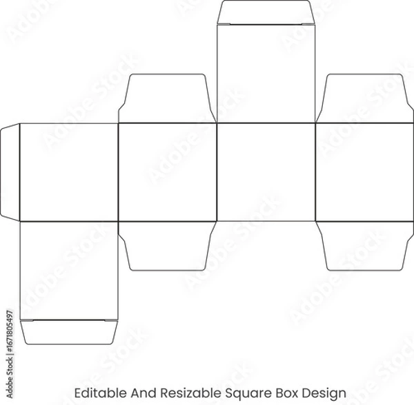 Obraz Square Printable Dieline Design