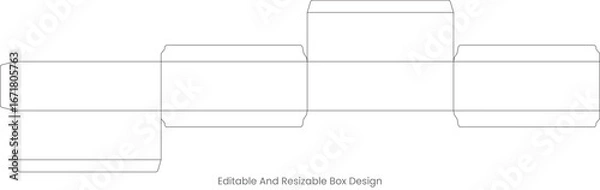 Obraz Printable Big Box Dieline Design