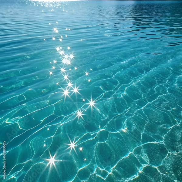 Obraz blue water surface