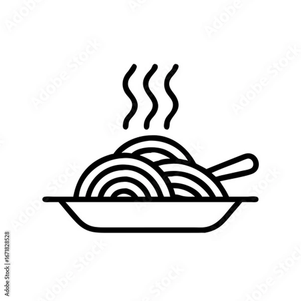 Fototapeta Spaghetti Icon