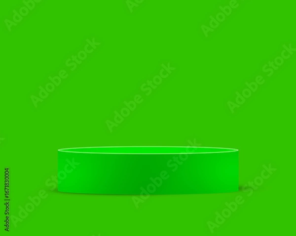 Obraz Dark Green Minimal Podium 3D Background
