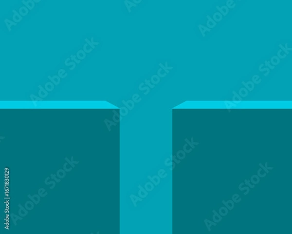 Obraz Aqua Blue Minimal Podium Display Background