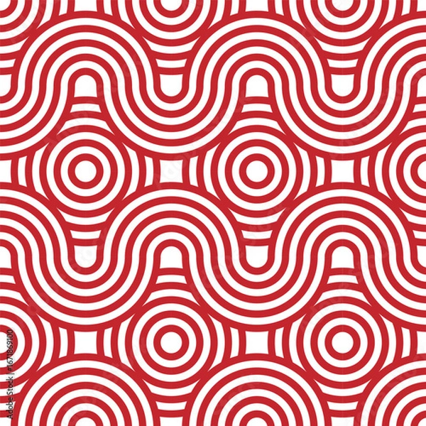 Fototapeta abstract seamless pattern with circles