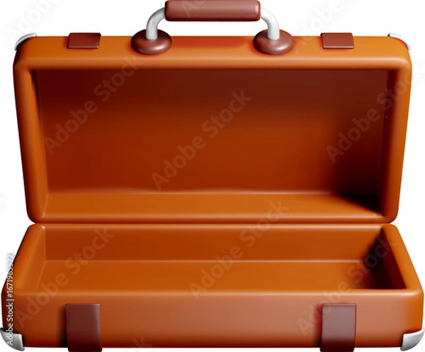 Fototapeta Open 3D Toolbox with No Tools Inside